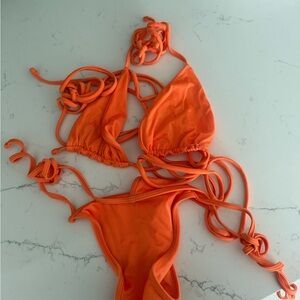 Frankie's Bikinis Vibrant Orange Bikini
